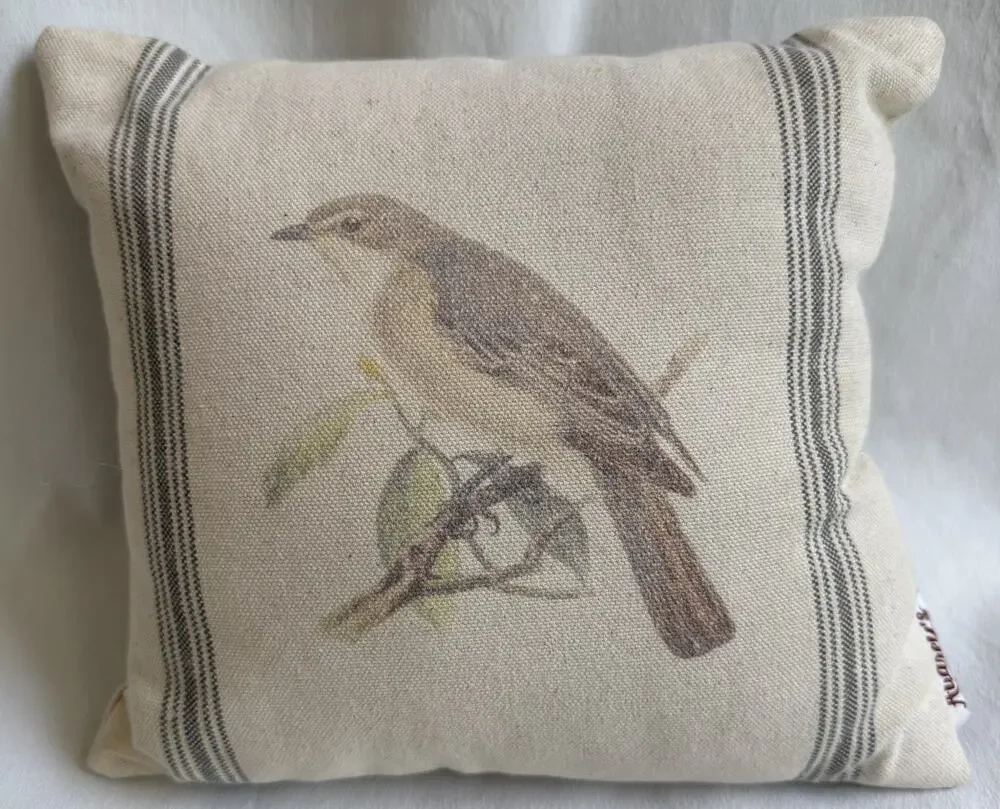 10x9 Decorative Bird on a Branch pillow by Audrey’s Your Hearts Delight. Cottage